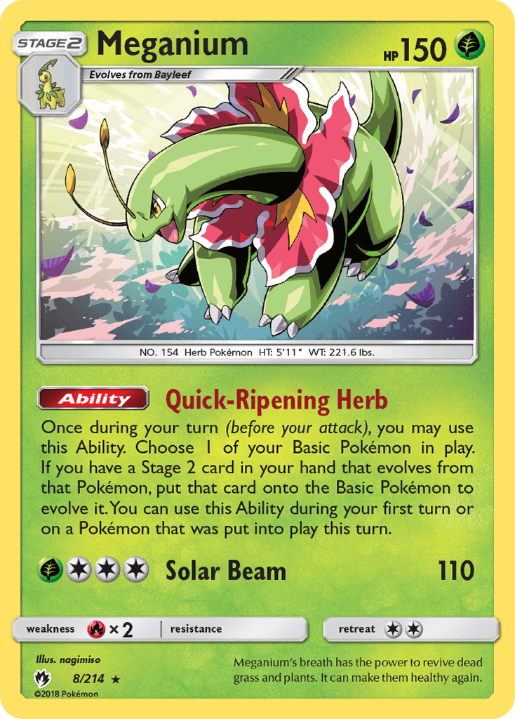 Meganium — Lost Thunder 8